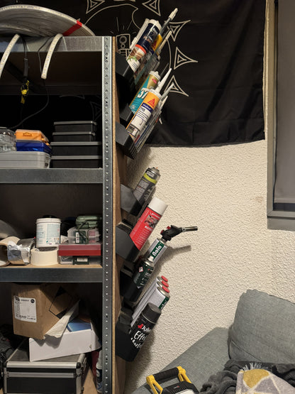 🧴 Rangements Aérosols & Cartouches – Support mural sur mesure