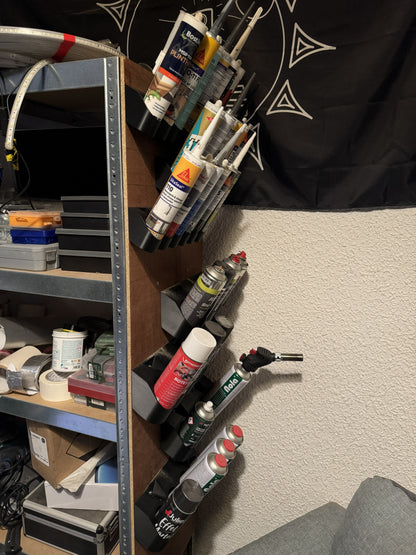 🧴 Rangements Aérosols & Cartouches – Support mural sur mesure