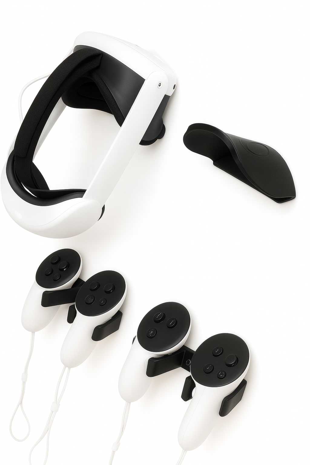 Support mural pour casque VR et manettes – Personnalisable (Meta Quest 2 / 3)