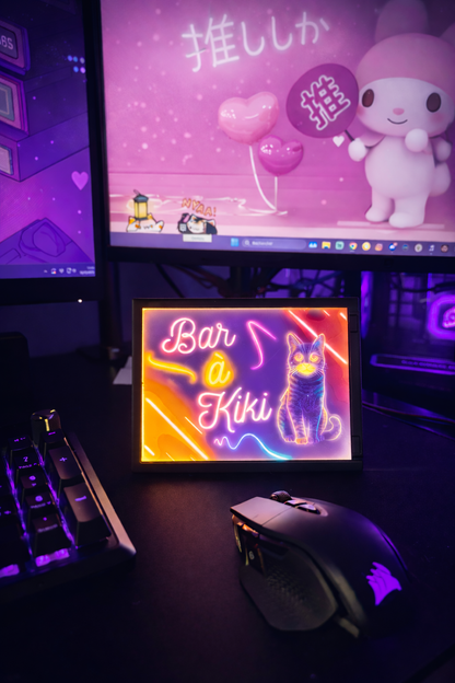 Cadre lumineux personnalisé en lithophanie – Photo gravée en 3D