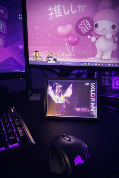 Cadre lumineux personnalisé en lithophanie – Photo gravée en 3D