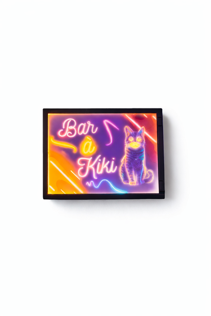 Cadre lumineux personnalisé en lithophanie – Photo gravée en 3D